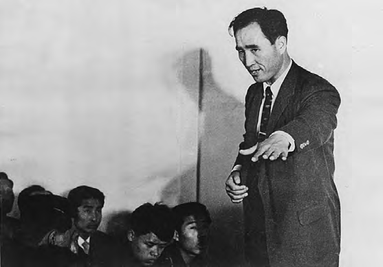 Sun Myung Moon preaching in the mid-1950s
